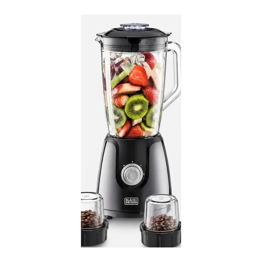 خلاط BLACK+DECKER موديل BX440-B5 مع ملحقات طحن